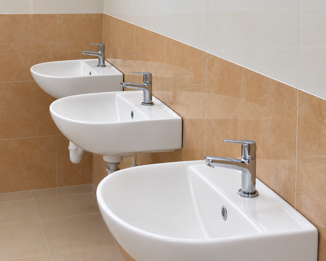 Clean washrooms